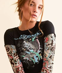 Koi Fish Baby Cropped T-Shirt