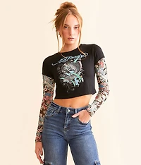 Koi Fish Baby Cropped T-Shirt