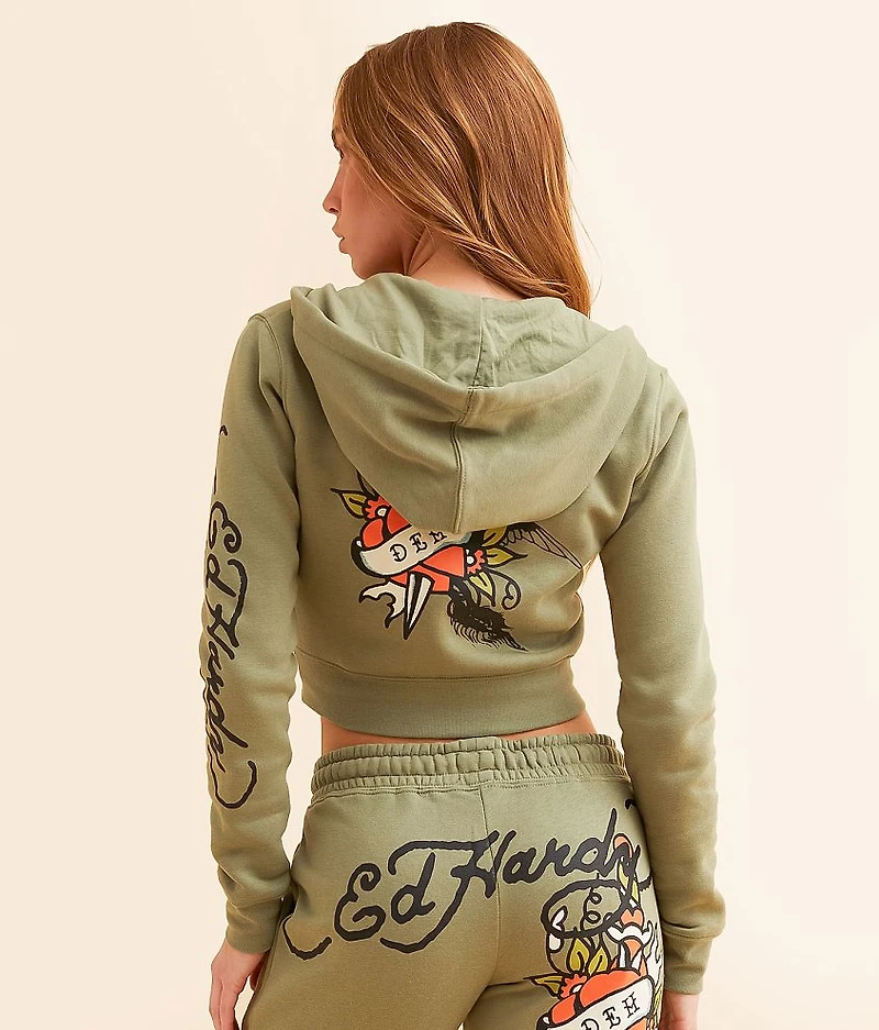 Dragon Dagger Cropped Hoodie