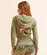 Dragon Dagger Cropped Hoodie