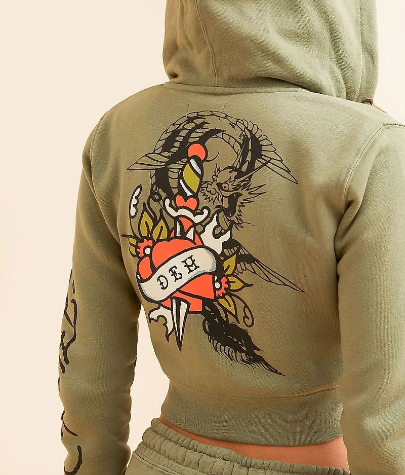 Dragon Dagger Cropped Hoodie