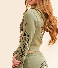 Dragon Dagger Cropped Hoodie