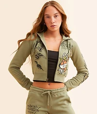 Dragon Dagger Cropped Hoodie
