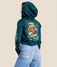 Love Kills Slowly Cropped Hoodie