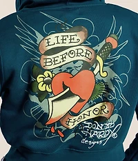Love Kills Slowly Cropped Hoodie