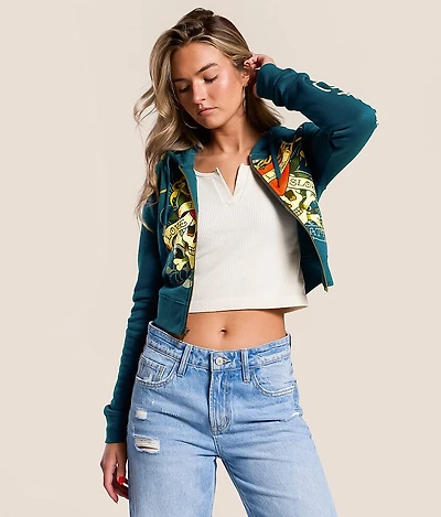 Love Kills Slowly Cropped Hoodie