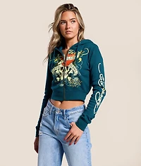 Love Kills Slowly Cropped Hoodie