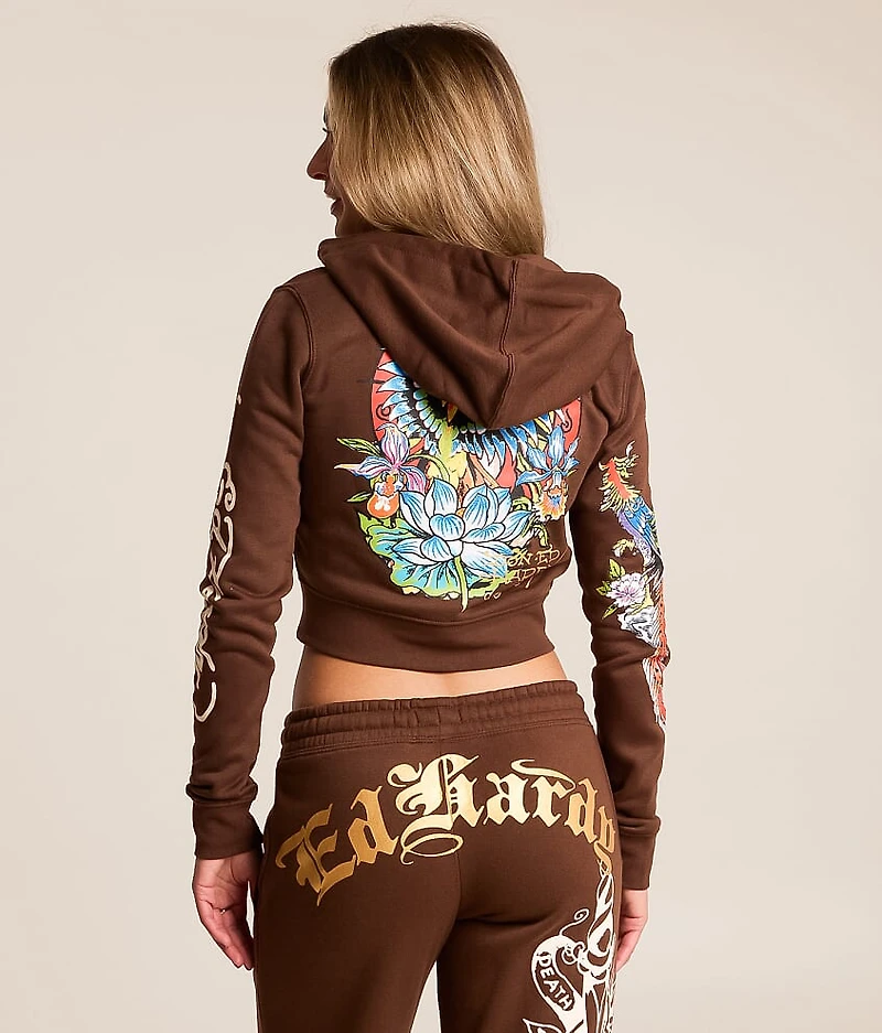 Phoenix Y2K Cropped Hoodie