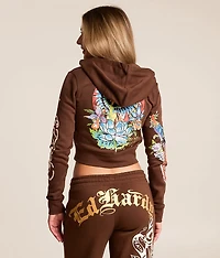 Phoenix Y2K Cropped Hoodie