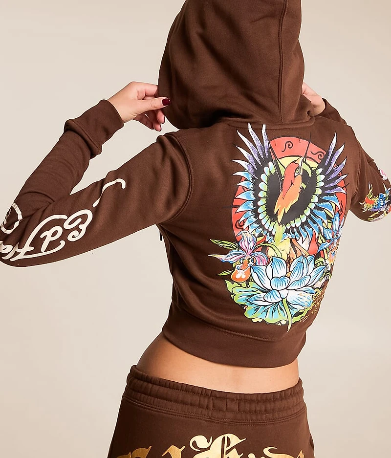 Phoenix Y2K Cropped Hoodie