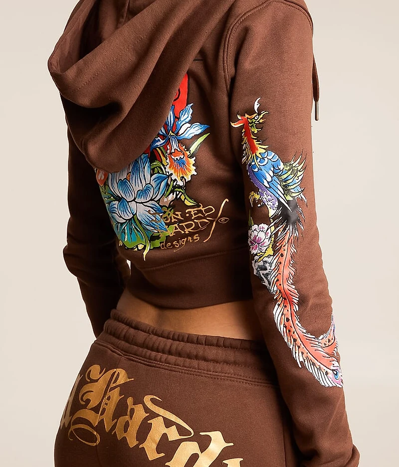 Phoenix Y2K Cropped Hoodie