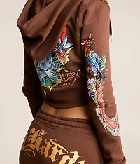 Phoenix Y2K Cropped Hoodie