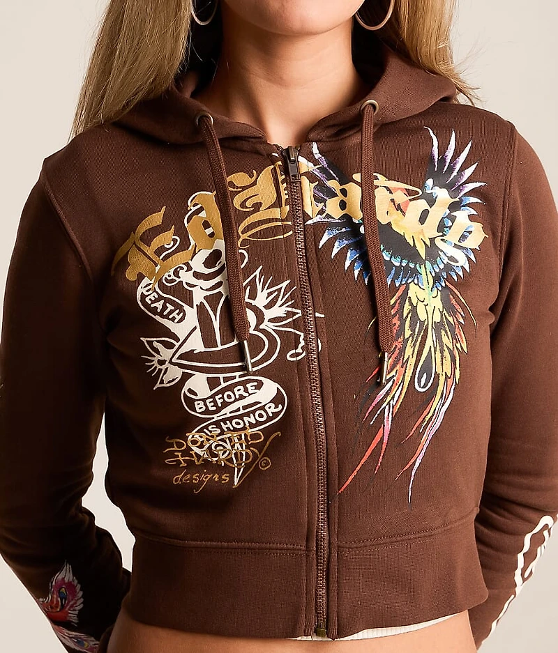 Phoenix Y2K Cropped Hoodie