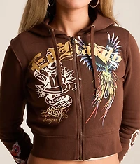 Phoenix Y2K Cropped Hoodie