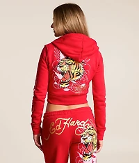 Tiger Mountain Y2K Cropped Hoodie