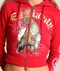 Tiger Mountain Y2K Cropped Hoodie