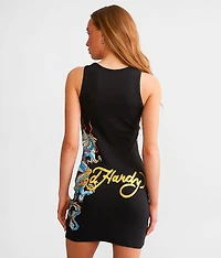 Dragon Fitted Mini Tank Dress