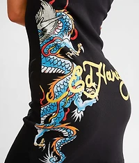 Dragon Fitted Mini Tank Dress