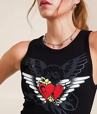 Wings Cut-Out Mini Dress