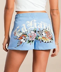 Y2K Flower Skulls Short