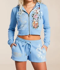 Y2K Flower Skulls Short