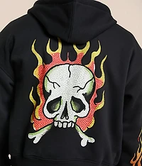 Skull Flames Hoodie