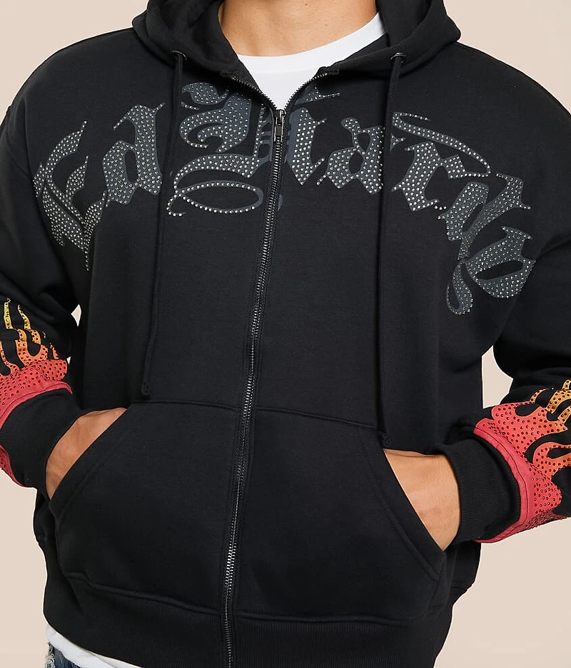 Skull Flames Hoodie
