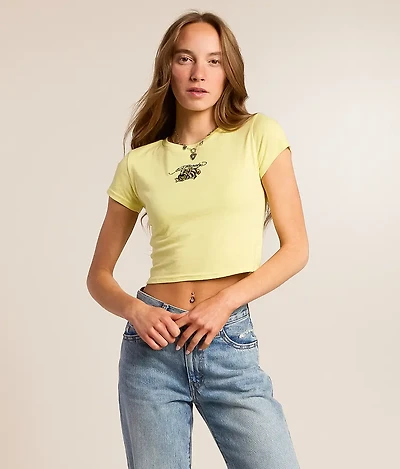 Bumblebee Cropped Baby T-Shirt