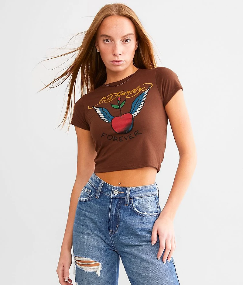 Cherry Wings Baby Cropped T-Shirt