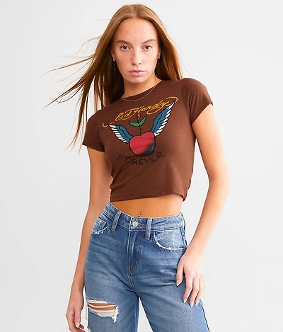 Cherry Wings Baby Cropped T-Shirt