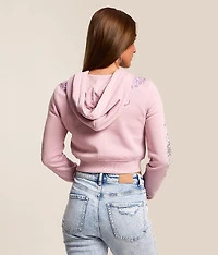 Cross Wings Cropped Hoodie