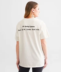 Flame Skull Throwback T-Shirt