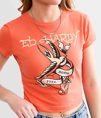 Swallow Cropped Baby T-Shirt