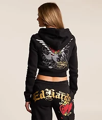 Sacred Heart Cropped Hoodie