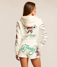 Pink Panther Cropped Hoodie