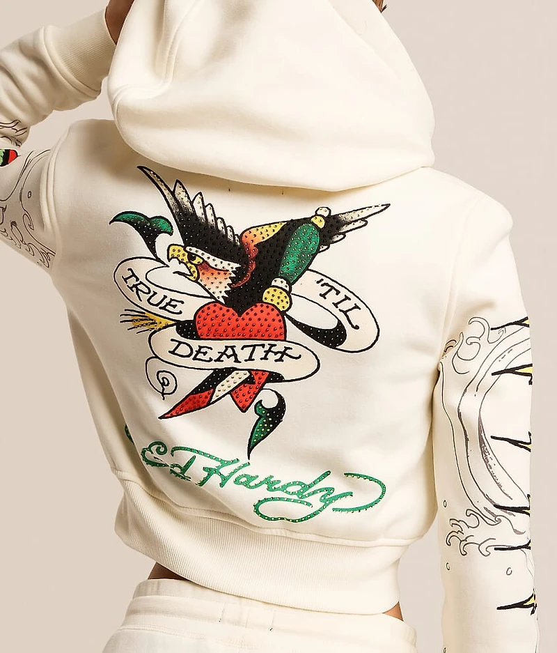 Pink Panther Cropped Hoodie