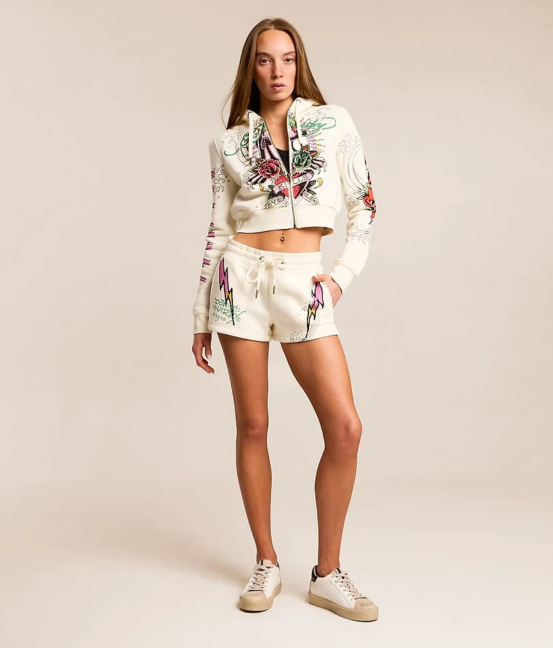 Pink Panther Cropped Hoodie