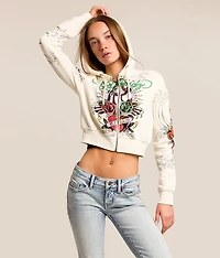 Pink Panther Cropped Hoodie