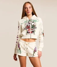 Pink Panther Cropped Hoodie