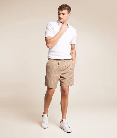 Striped Seersucker Short