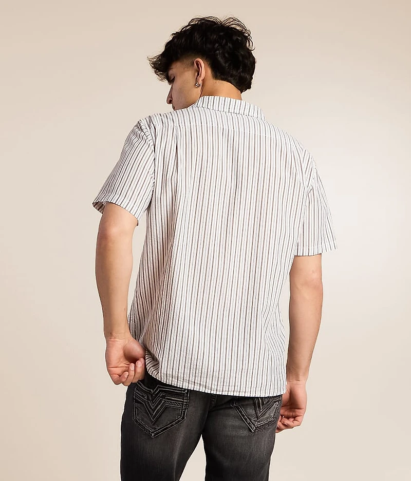 Seersucker Striped Shirt