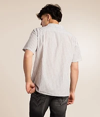 Seersucker Striped Shirt