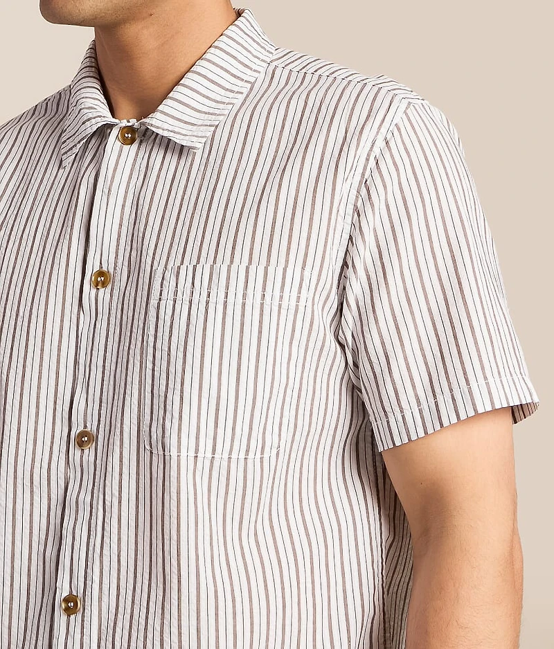 Seersucker Striped Shirt