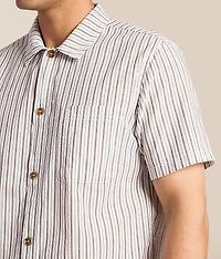 Seersucker Striped Shirt