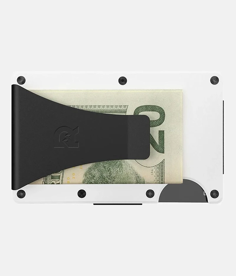Polar White Money Clip Wallet