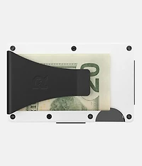 Polar White Money Clip Wallet