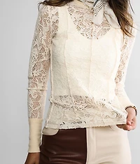 Fleece Lace Top