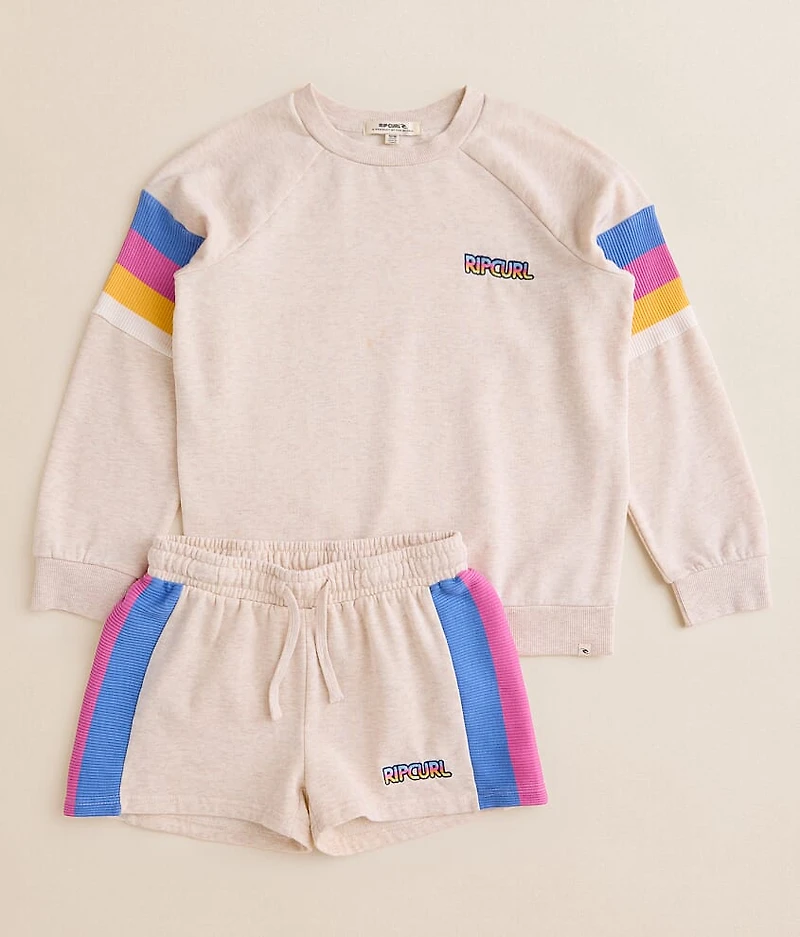 Girls - Las Dalias Color Block Short