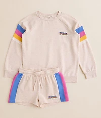 Girls - Las Dalias Color Block Short