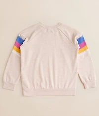 Girls - Las Dalias Raglan Color Block Pullover